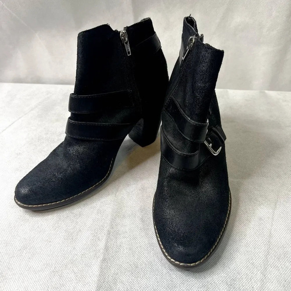 Dolce Vita Heeled Buckle Booties Black Size 9 - Picture 10 of 10